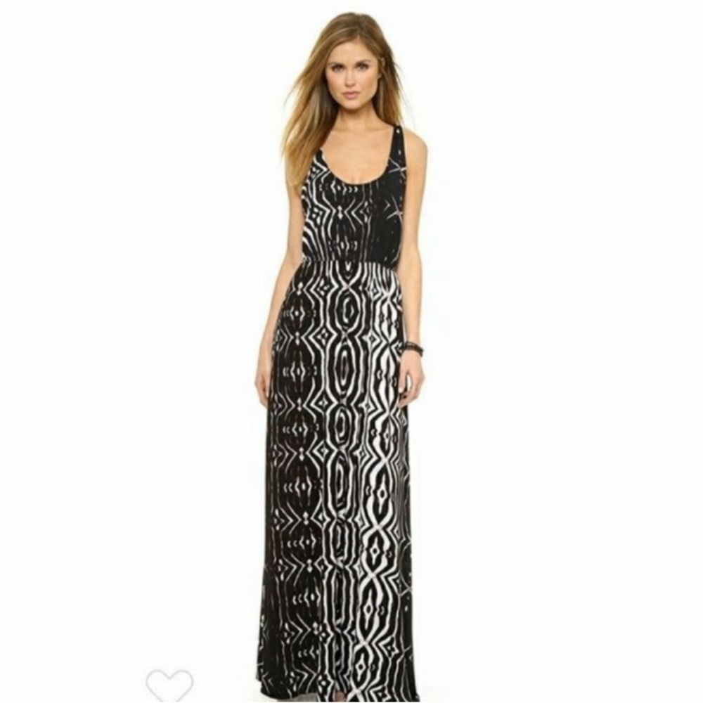 BB Dakota Black & White Tie Dye Maxi Dress, S - Picture 2 of 3